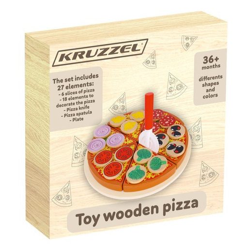 Fa pizza készlet - 22471