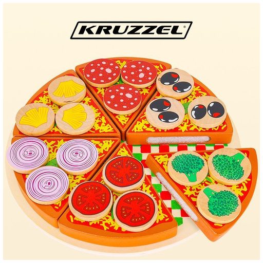 Fa pizza készlet - 22471