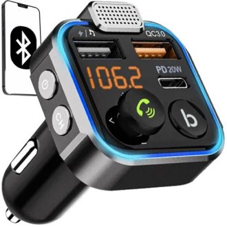 Autós FM Bluetooth adó/töltő - Xtrobb 22355