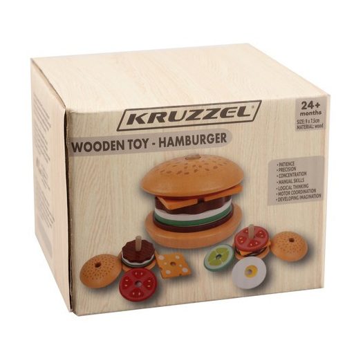 Fa hamburger készlet 22673 - Kruzzel