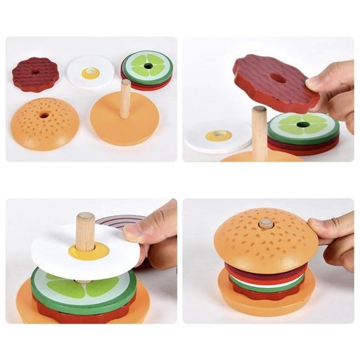 Fa hamburger készlet 22673 - Kruzzel