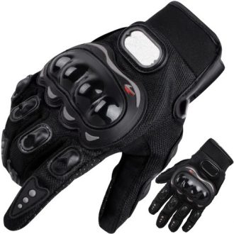   Extra Nagy Méretű Motoros Kesztyű 22632 - Fekete - Vízálló - Kényelmes - Motoros Kesztyű - Kiváló Fogás - Kézvédő