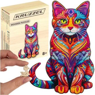   Fa kirakó - Kruzzel 22878 kirakó, puzzle, fa játék, logikai játék, 1000 darabos kirakó, gyerek játék, kreatív játék