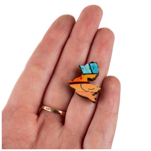 Fa kirakó - Kruzzel 22878 kirakó, puzzle, fa játék, logikai játék, 1000 darabos kirakó, gyerek játék, kreatív játék