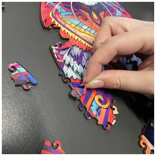 Fa kirakó - Kruzzel 22878 kirakó, puzzle, fa játék, logikai játék, 1000 darabos kirakó, gyerek játék, kreatív játék