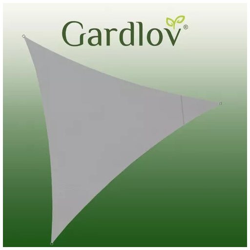 Árnyékoló vitorla 3x3x3m szürke Gardlov 23147, kerti napvitorla, teraszvitorla, árnyékoló vitorla szürke színben