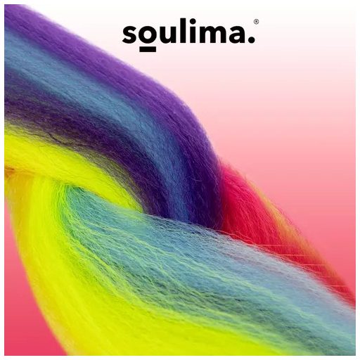 Szintetikus haj szivárvány fonat Soulima 23571